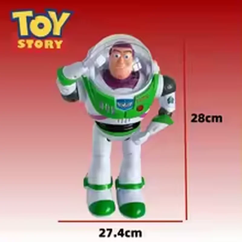 ディズニートイストーリーバズ・ライトイヤー漫画フィギュアモデルおもちゃ光と音のおもちゃ子供のための収集おもちゃデスクトップ装飾