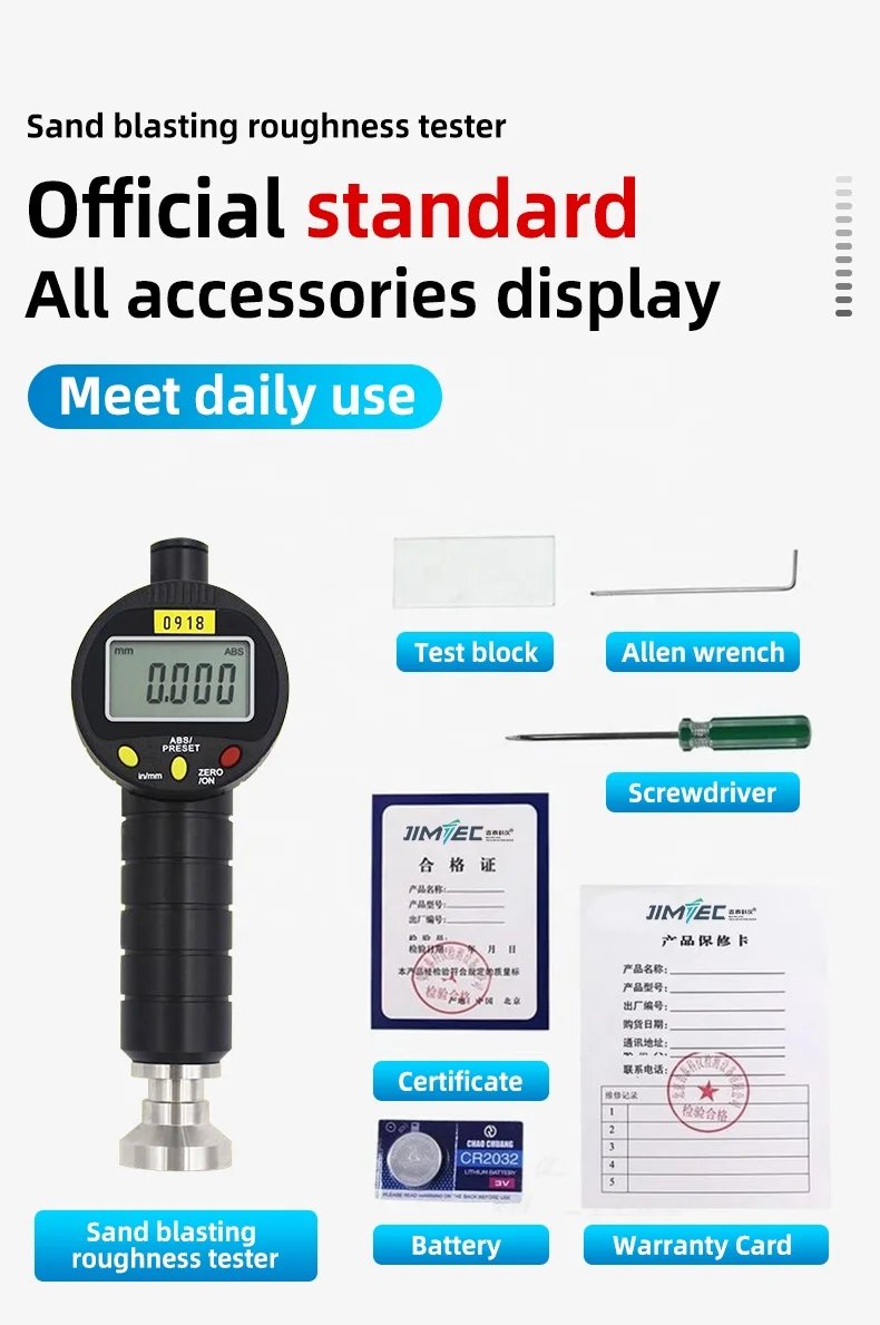 

DANA 0918 Sand Blasting Roughness Tester