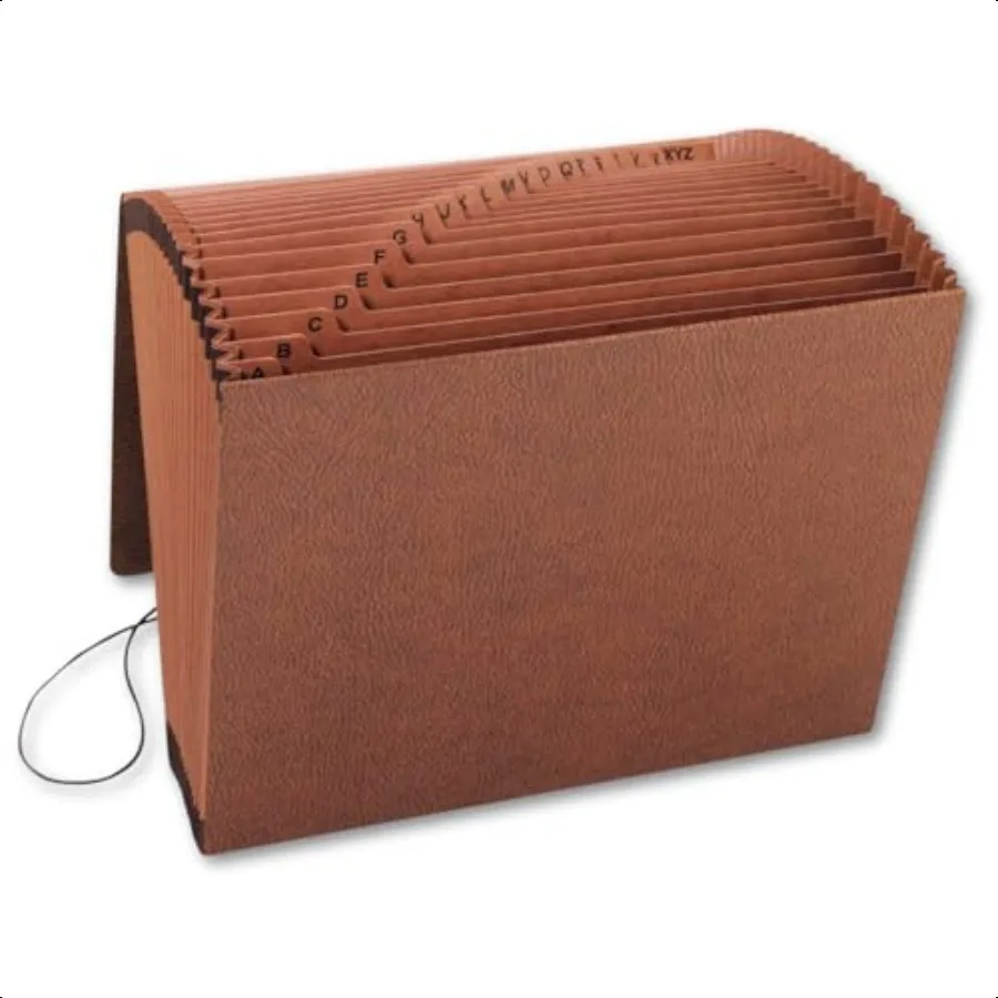 

Accordion File Organizer Expandable File Folder Organizer 21 Pockets AZ Elastic Cord 1 21Cut Tabs Letter Size Red Rope
