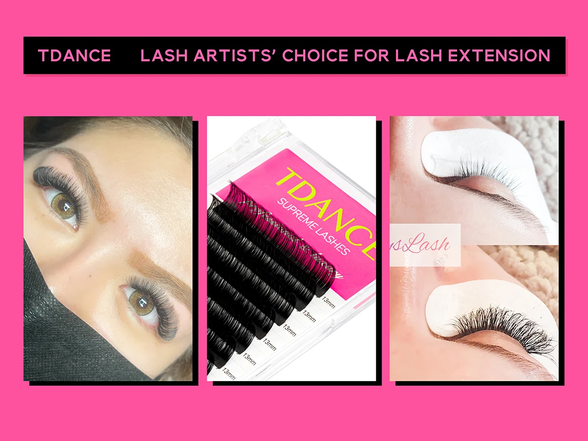 TDANCE Faux mink individual eyelash lashes maquiagem cilios for professionals soft mink eyelash extension