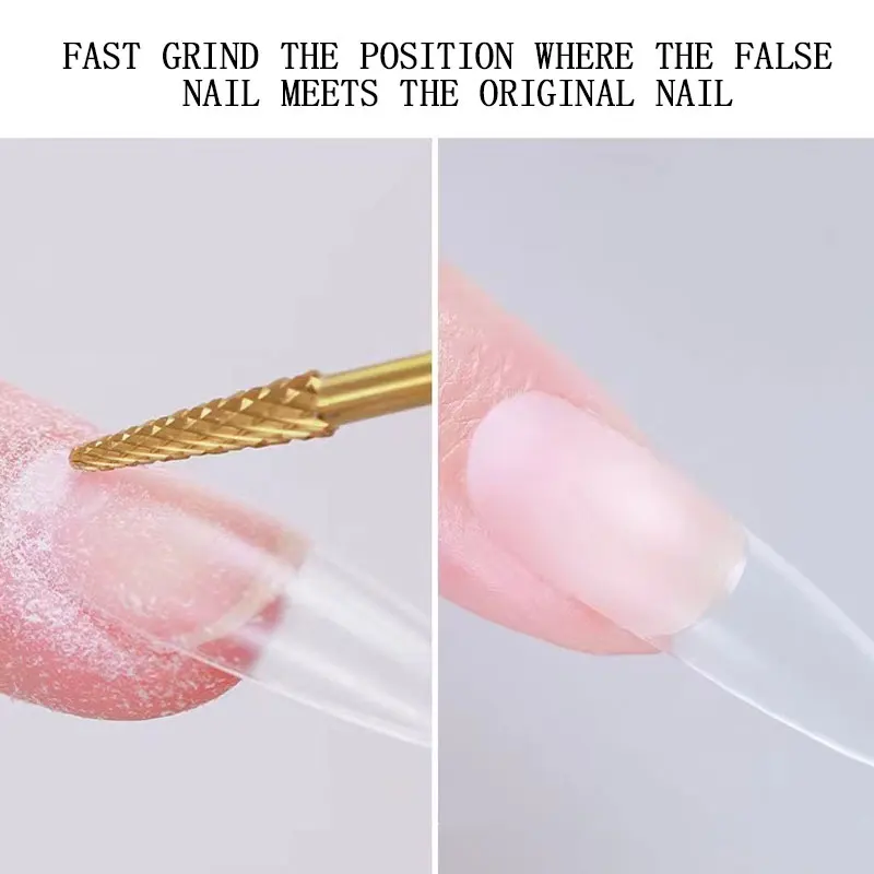 1 قطعة التنغستن الصلب كربيد مسمار لقمة ثقب نتوءات قاطعة المطحنة ل أظافر صناعية تلميح والأظافر الأصلية حافة البولندية التبعي #3