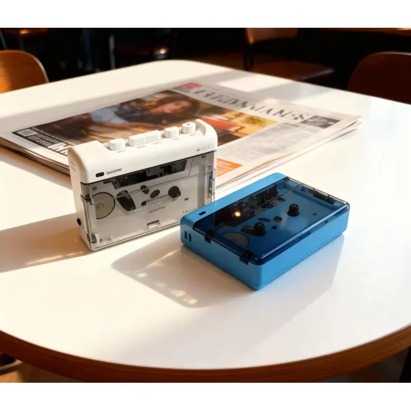 Factory Transparent Mini Vintage Cassette Player Recorder Walkman Stereo Tape Converter USB MP3 Digital Compatible Audio