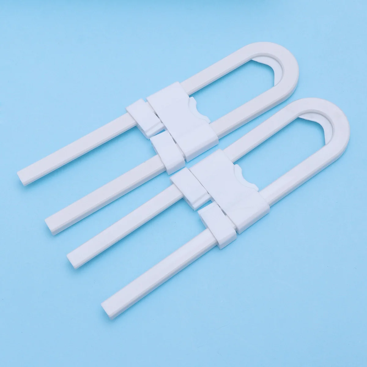 

Door Lock Baby Shaped Cabinet Latch for Kitchen Closet Child Proofing No Tools Required Adjustable 5 Inch