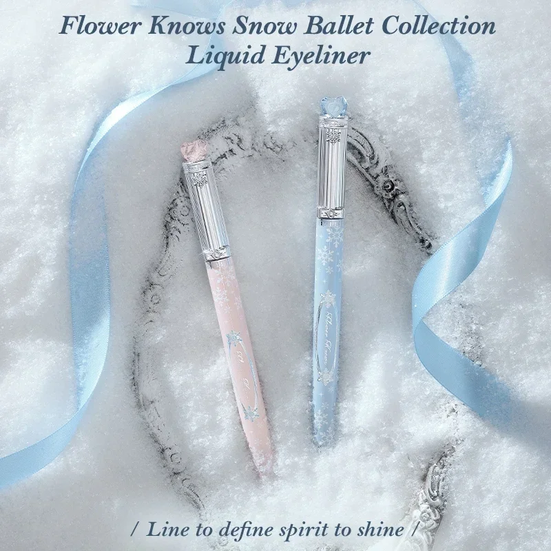 colecao-flower-knows-snow-ballet-delineador-liquido-com-ponta-de-precisao-001mm-inspiracao-varinha-de-cristal-deslize-suave-e-maquiagem-de-longa-duracao