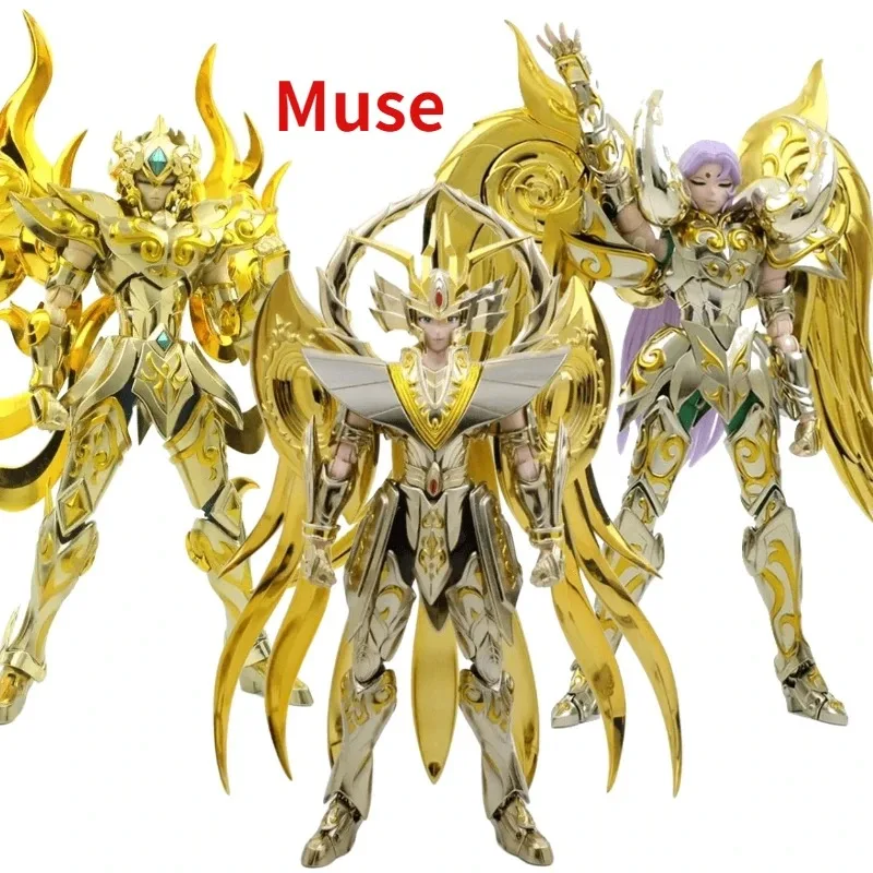 

In Stock MC Saint Seiya Myth Cloth EX Leo Aiolia/Virgo Shaka/Aries Mu with Totem SOG Knights of Zodiac Action Figure Toy Gift