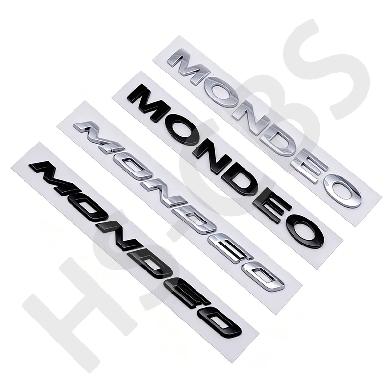 Immagine 5: Emblema 3D in ABS con Logo MONDEO, Adesivo per Auto, Badge per Bagagliaio Posteriore, Accessori per Styling Esterno Auto