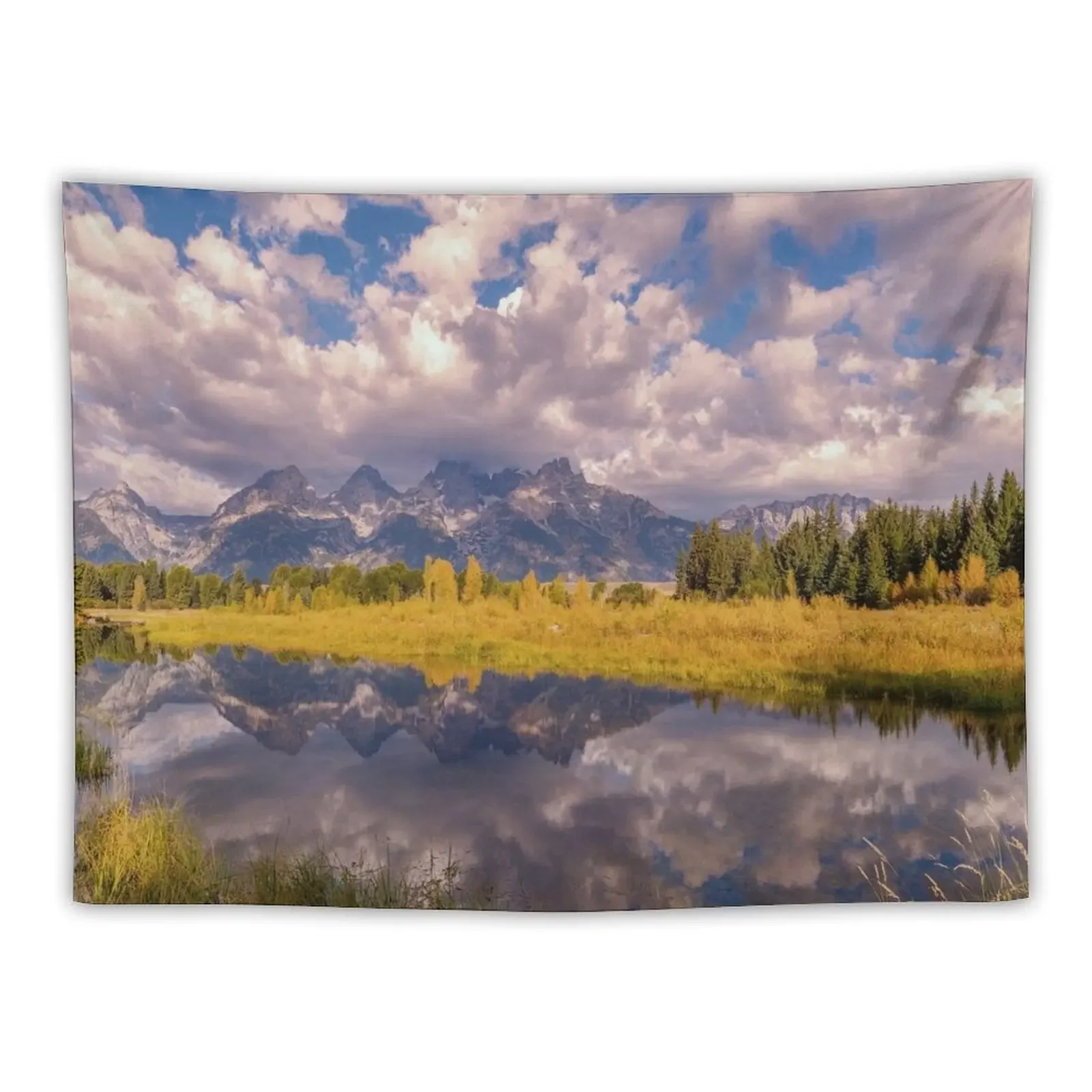 The Grand Tetons by OLena Art - brand Tapestry Wallpaper Bedroom Deco Aesthetic Home Decor Christmas Decoration Tapestry