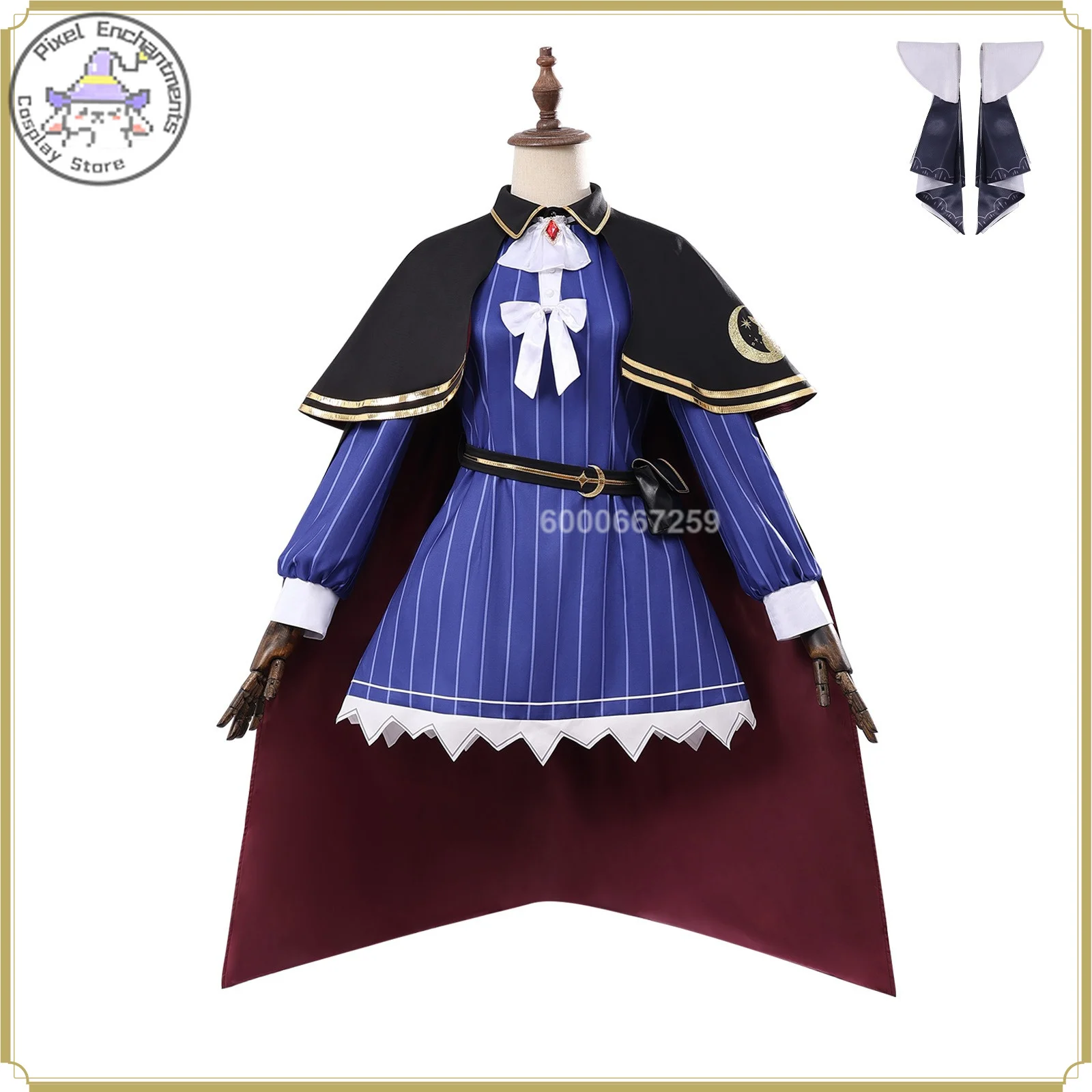 

Anime Adventure Sophia Claudel Cosplay Costume Women - Full Set Cute Purple Dress High Quality Role Playing Halloween Party Suit