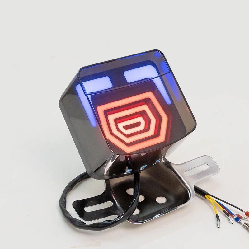Lampu Belakang LED Modifikasi untuk Sepeda Motor Haojue Qingqi Lifan Loncin Skygo Haojin GN125 HJ125 SG125 CG125 Dekorasi Lampu Rem Belakang
