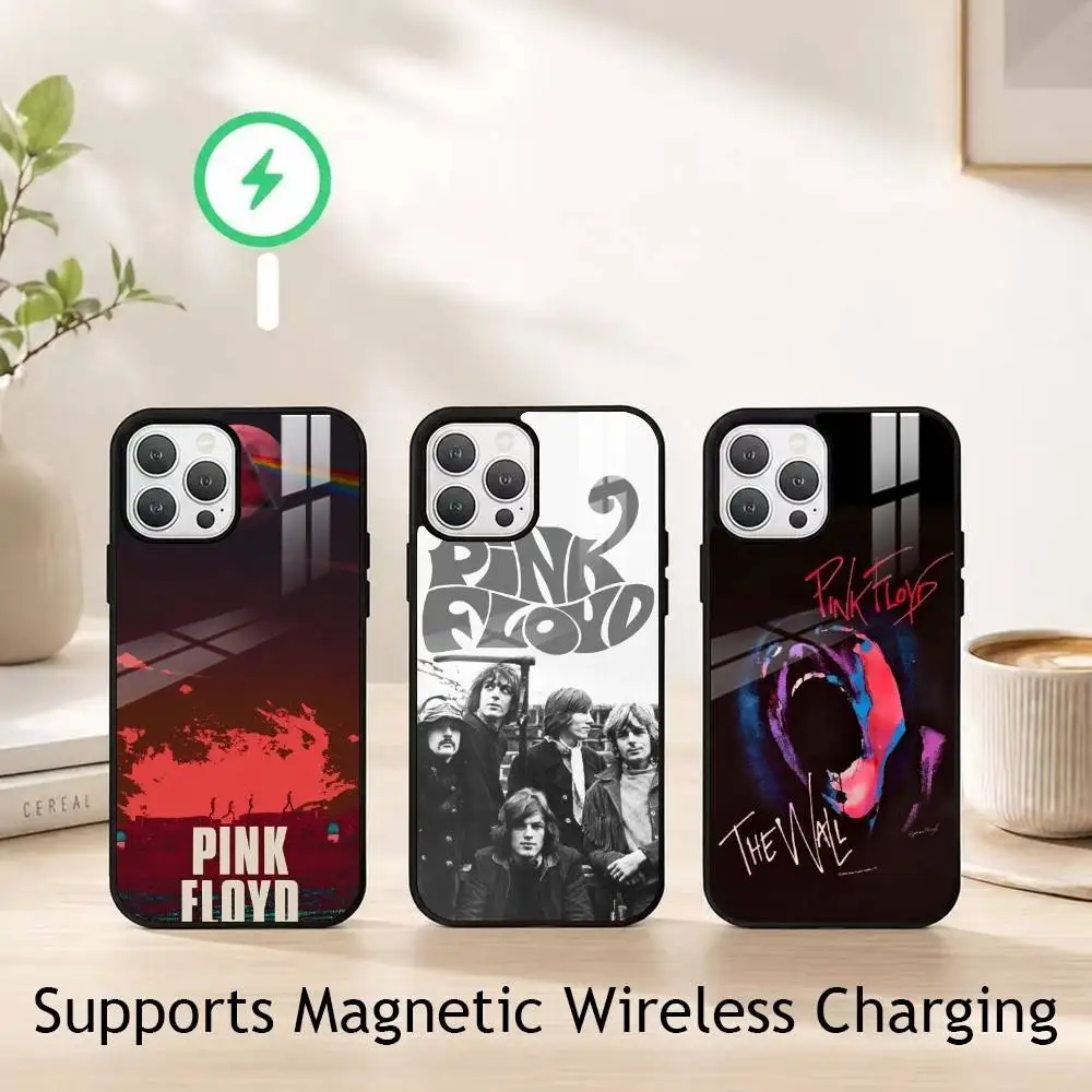 Cool Band P-Pink Floyd gift Phone Case For iPhone18,17,16,15,14,13,12,11 Plus,Pro Compatible with magnetic wireless charging