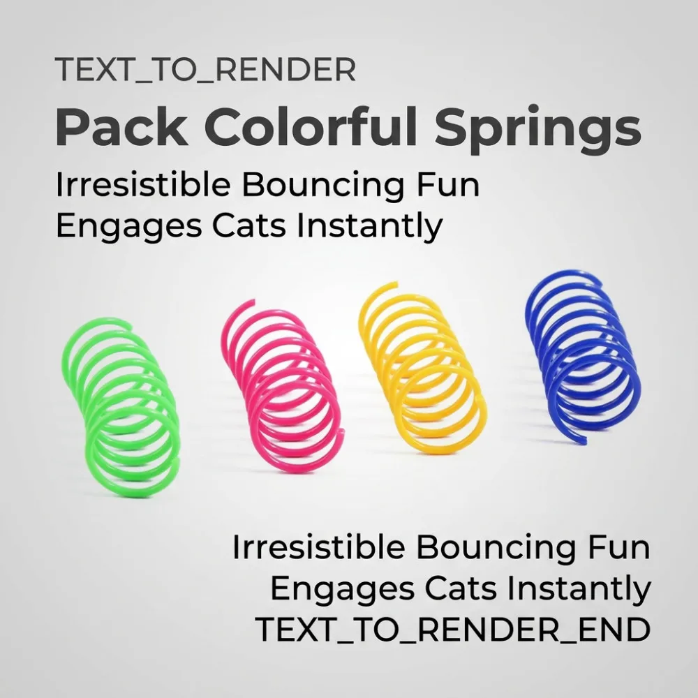 20/40Pcs Kitten Cat Toys Wide Durable Heavy Gauge Cat Spring