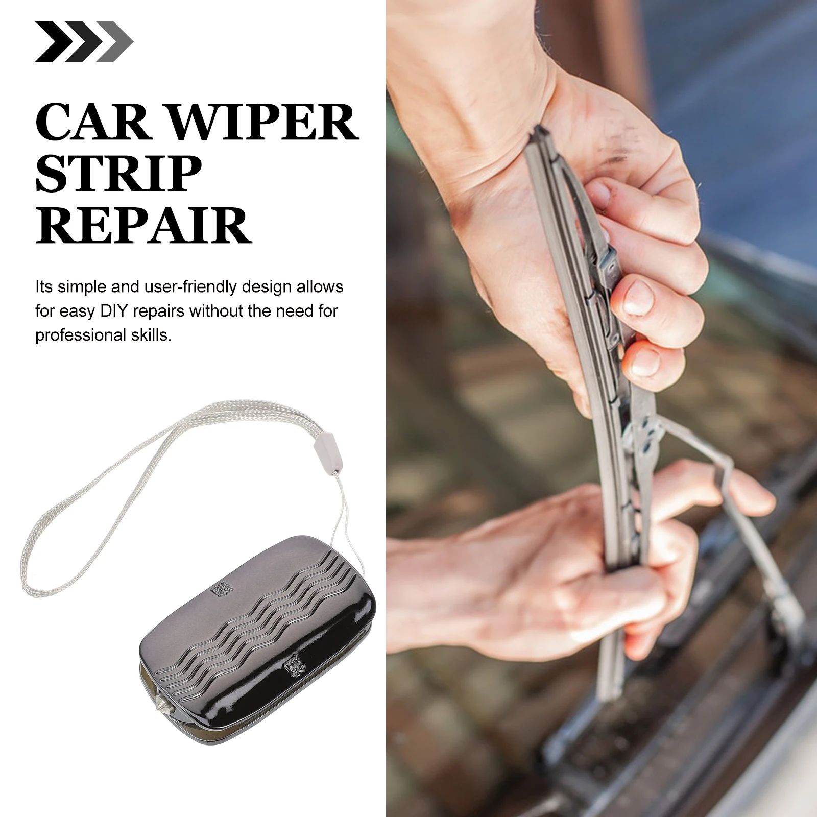 

Car Windscreen Wiper Repair Tool Universal Wiper Strip Restoration Kit Durable Auto Glass Cleaner Windshield Repair Tool For All