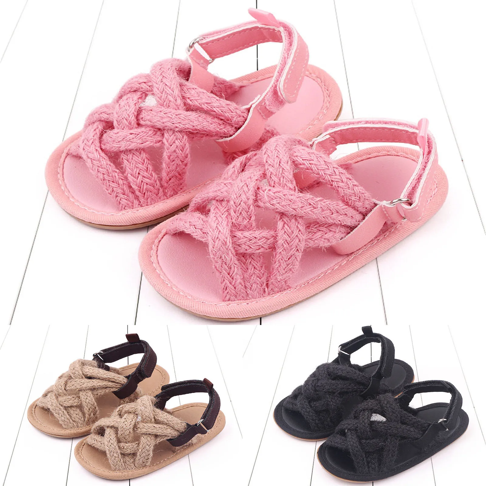 

Toddler Shoes For Boys Summer Children Infant Toddler Shoes Girls Sandals Flat Bottom Lightweight Li Linen Baby Dress Shoes Wide