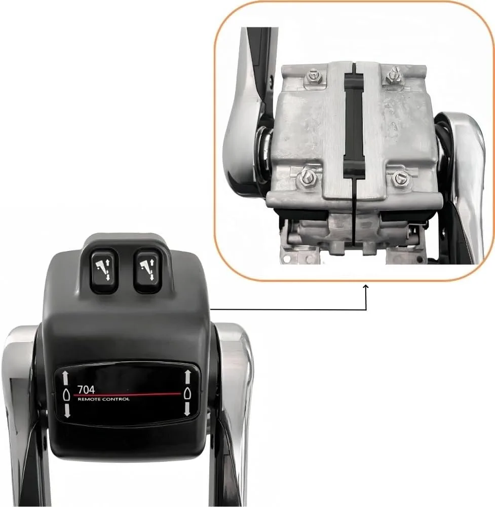 OEM 704-48207-13 محرك مزدوج بحري خارجي صندوق التحكم عن بعد تركيب علوي قبضة مزدوجة دفع لفتح لنوع الموصل #3