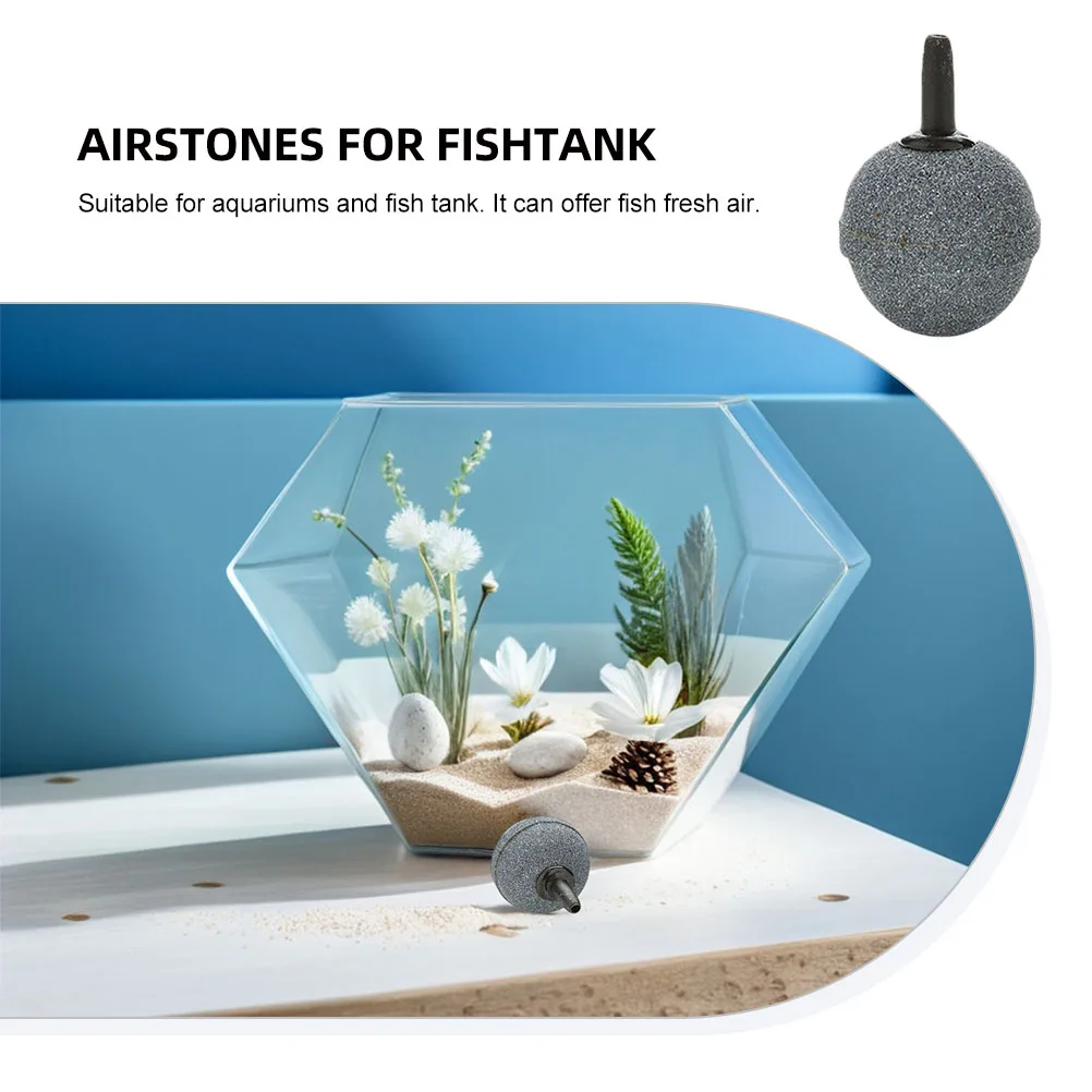 

12Pcs 20x20mm Round Stone Airstones for Aquarium Fish Tank Sturdy Safe Fresh Air Airstones for Aquarium