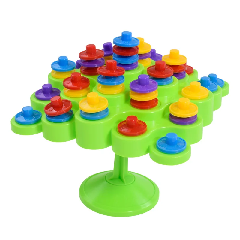 เด็กพลาสติกซ้อนตลกเกม BALANCE Travel เกมครอบครัวของเล่นเด็กเดสก์ท็อปเด็ก Interactive ปริศนาของเล่น