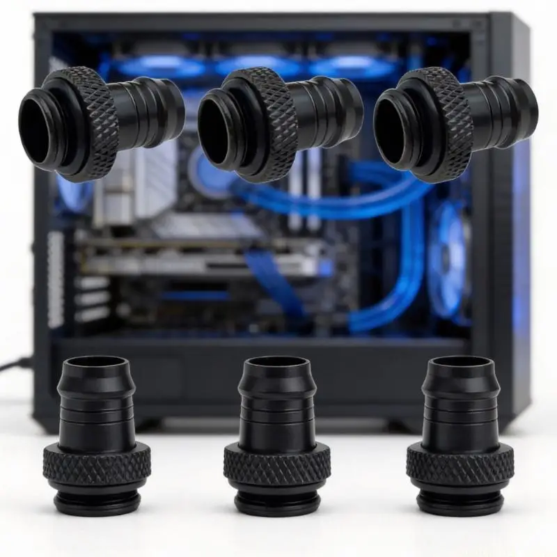 Metal Connectors 3/8inch 4 Thread For Computer Liquid Cooling With Double Color Option