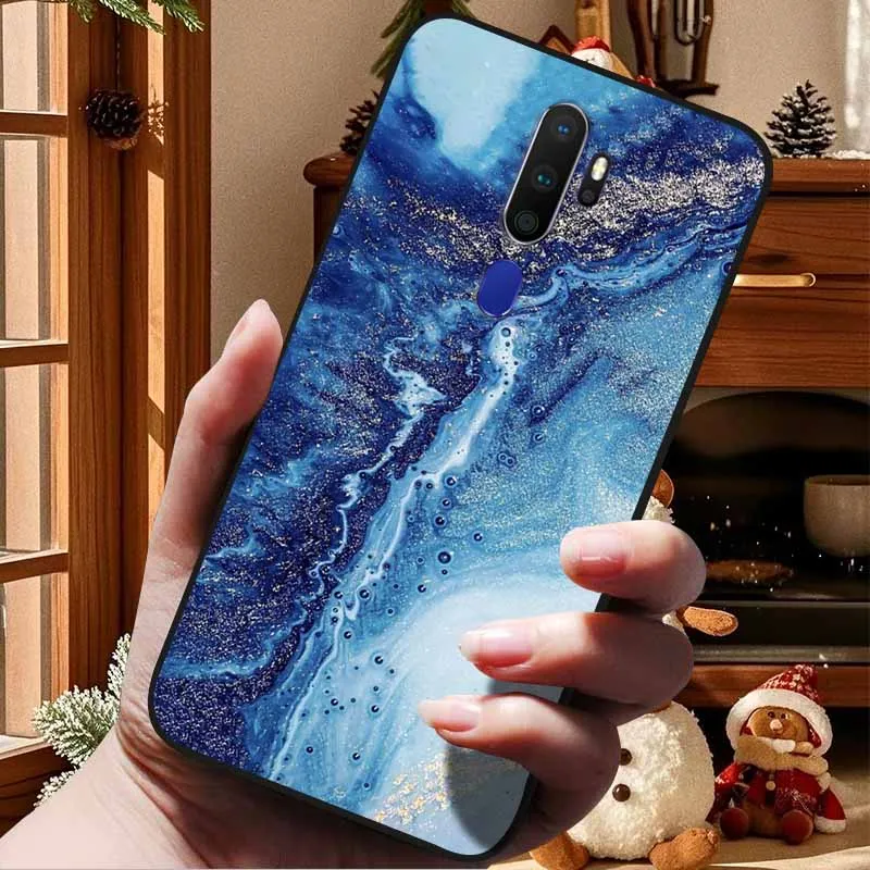 For OPPO A5 2020 Cases A9 2020 Marble Soft TPU Silicone Phone Covers For OPPO A9 2020 Case Fundas Bumper for OPPOA5 A 9 2020 Cat image 5