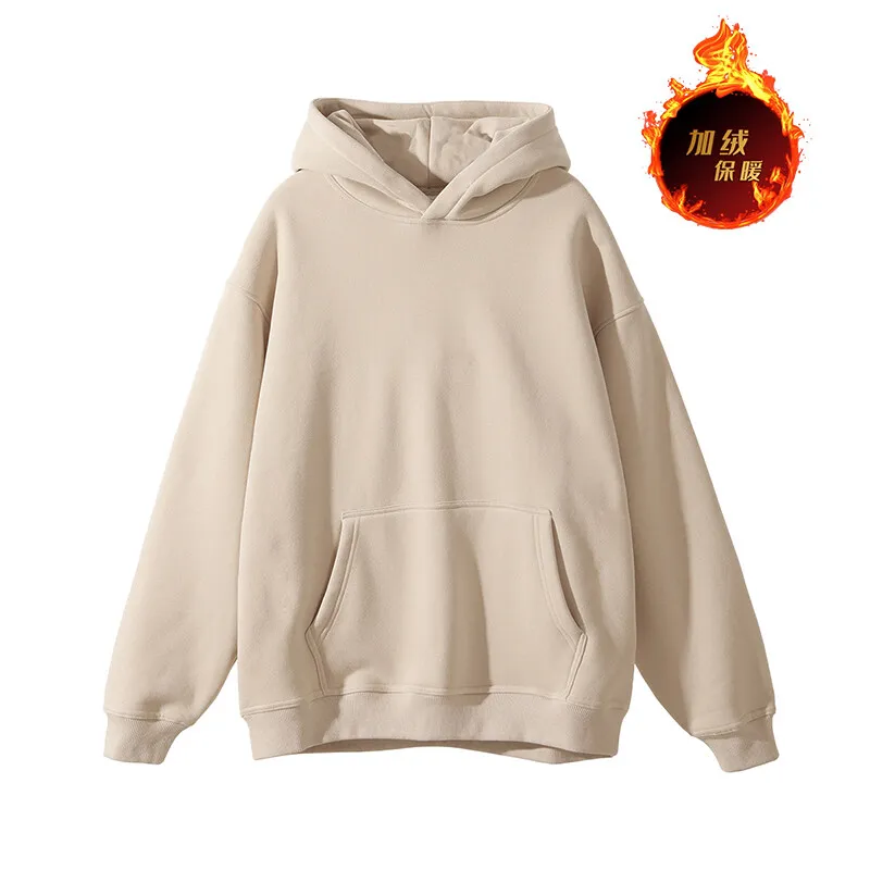 2024 Autumn and Winter Men's Cordless Hooded Sweatshirt Trend, Fashionable and Sporty Style