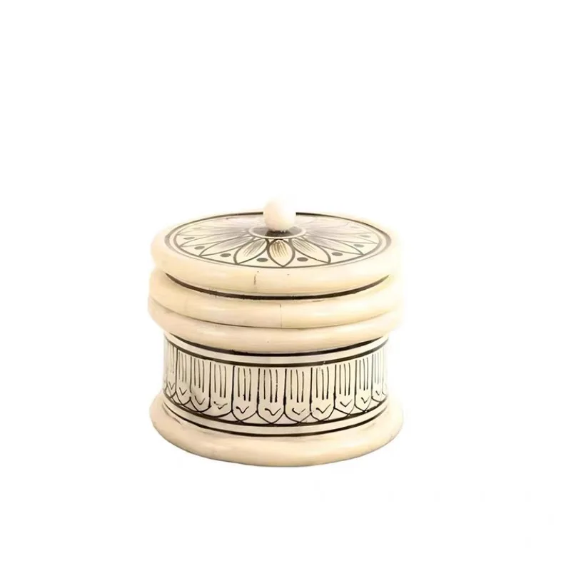 

Jewelry box, beef bone jewelry storage box, storage tank, desktop ornament.