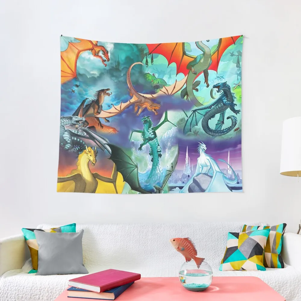 

Wing of fire all dragon Pattern Background Tapestry Room Decorator Wall Carpet Home Decor Accessories Tapestry