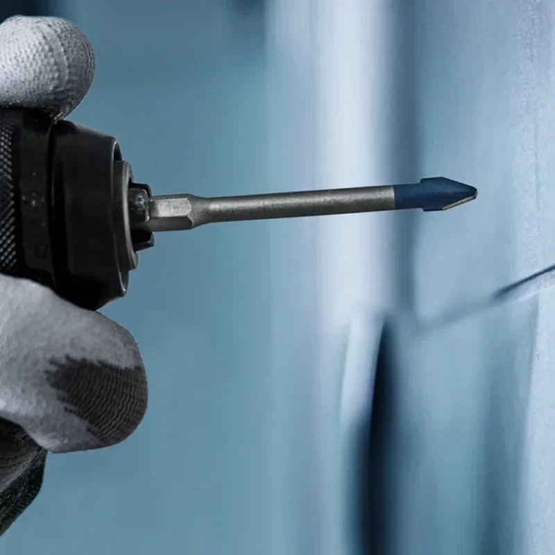 BOSCH Hex-9 Hard Ceramic Drill Bits EXPERT Small Blue Arrow Marble Floor Vitrified Tiles Drilling Hole Power Tool Accessories view 2
