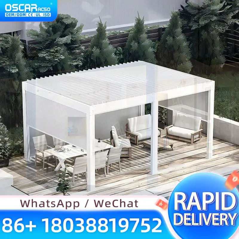 

Aluminium Garden Pergola with Integrated Drainage Weather Resistant Outdoor Structure from Vietnam pergola