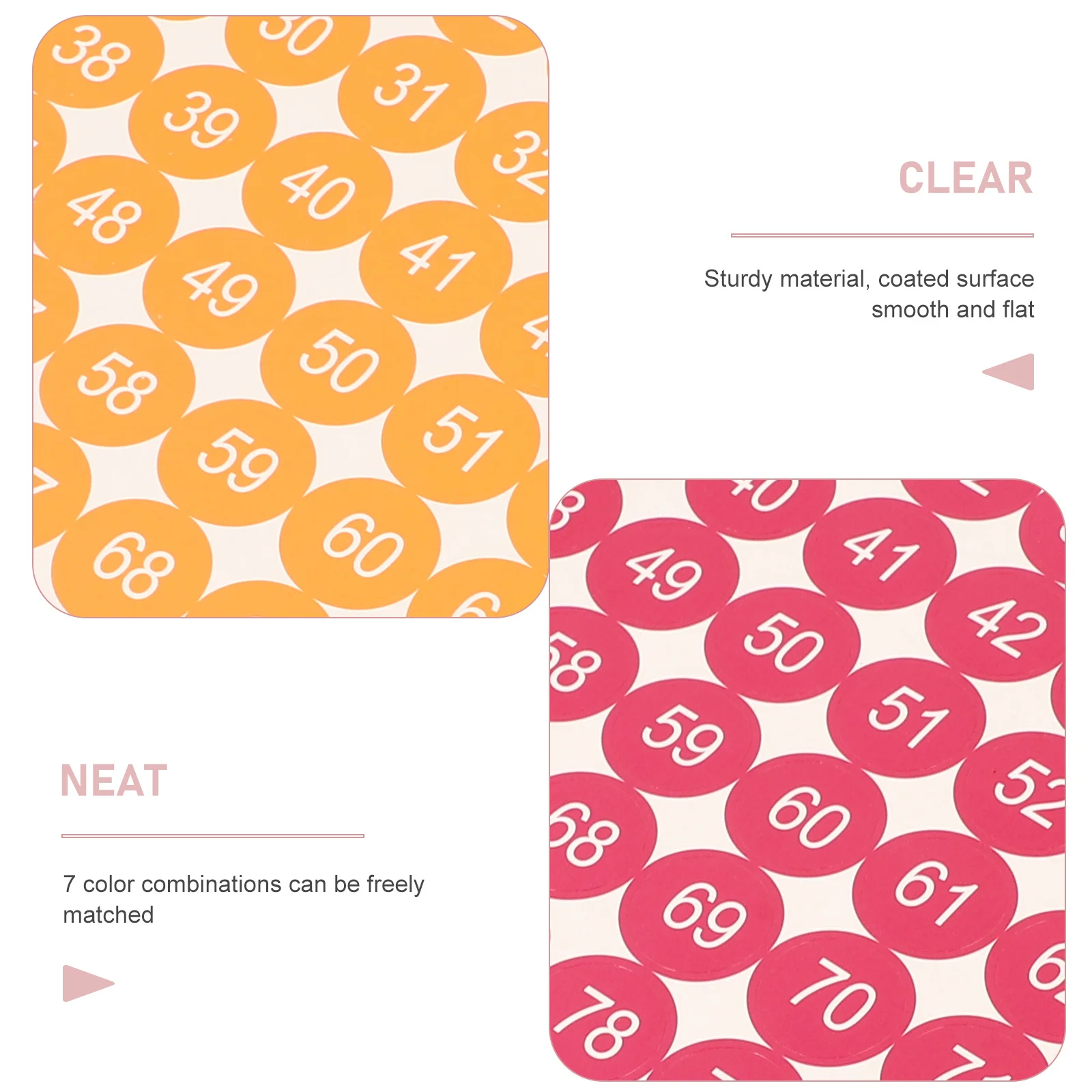 

7 шт. круглых наклеек с номерами, самоклеящиеся бумажные этикетки для дома, офиса, детских праздников, упаковки подарков, поделок своими руками, декора для комнаты хранения