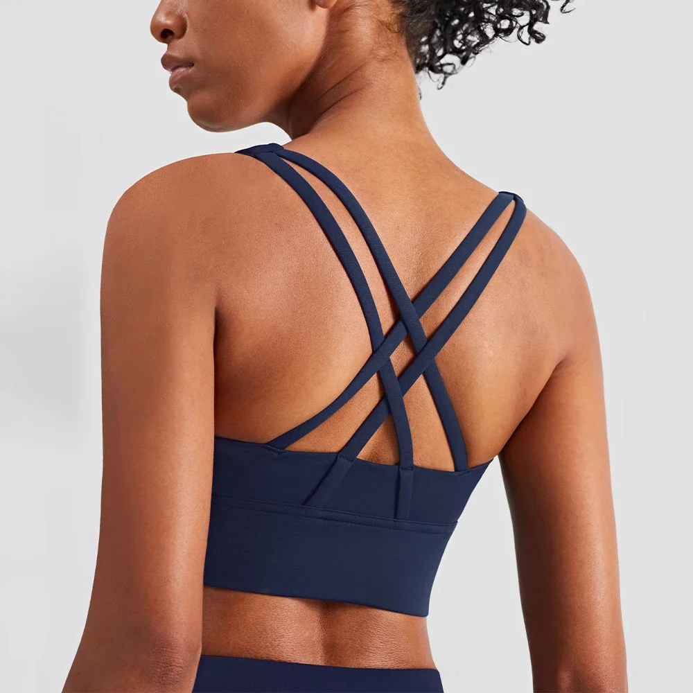 Sports Top Woman Gym Push Up Sexy Sports Bra Yoga Seamless Without Underwire Camisole Bras Women\'s Top With Cups Summer Lingerie