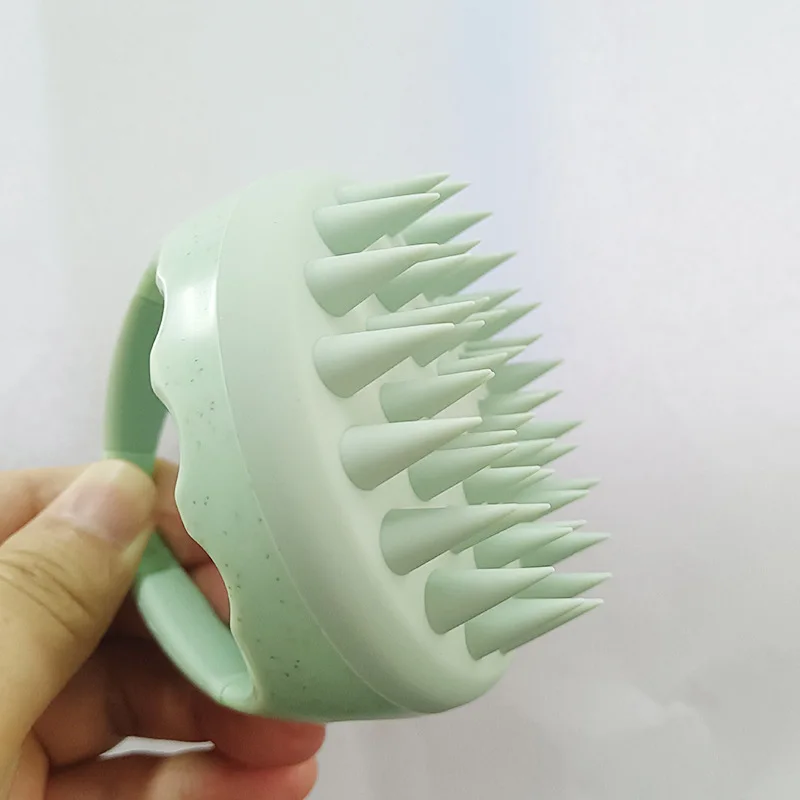 Scalp Massage Shampoo Brush Silicone Soft Skin Friendly Hair Massager Comb Hair Multi Functional Care Tool Bathroom