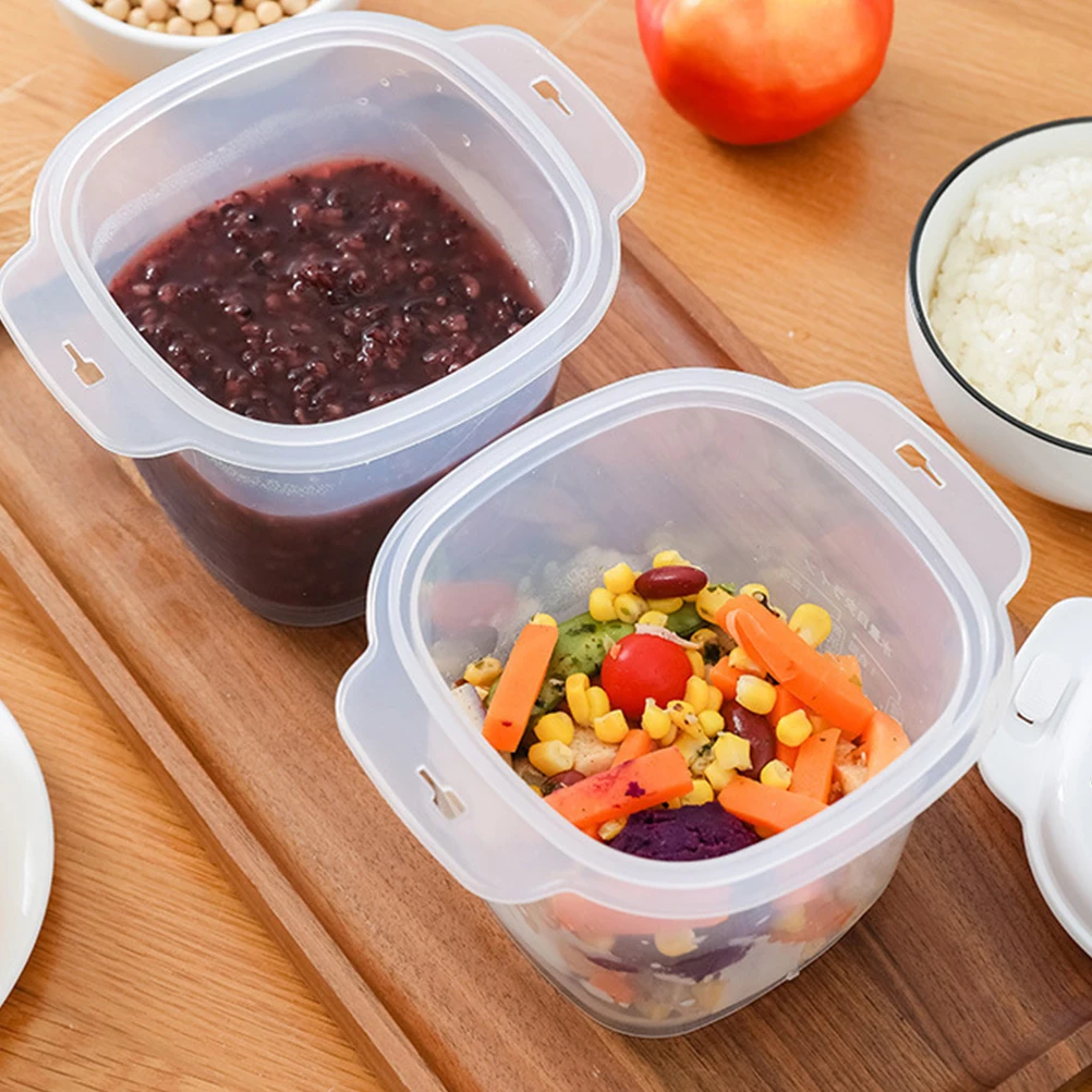 

2 Pcs Boxes PP Microwave Oven Boxes Material Long Life Easy Clean Rice Bowls Microwave Oven Rice Cookers Office Kitchen