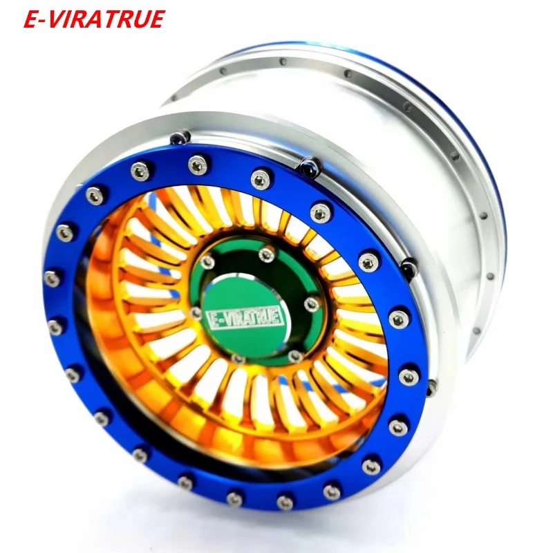 E-VIRATRUE Aluminum Wheel For Losi DBXL/ARRMA Kraton/Outcast 8S/TRAXXAS XRT/XMAXX/30 Degree North truck1/5(4pcs)