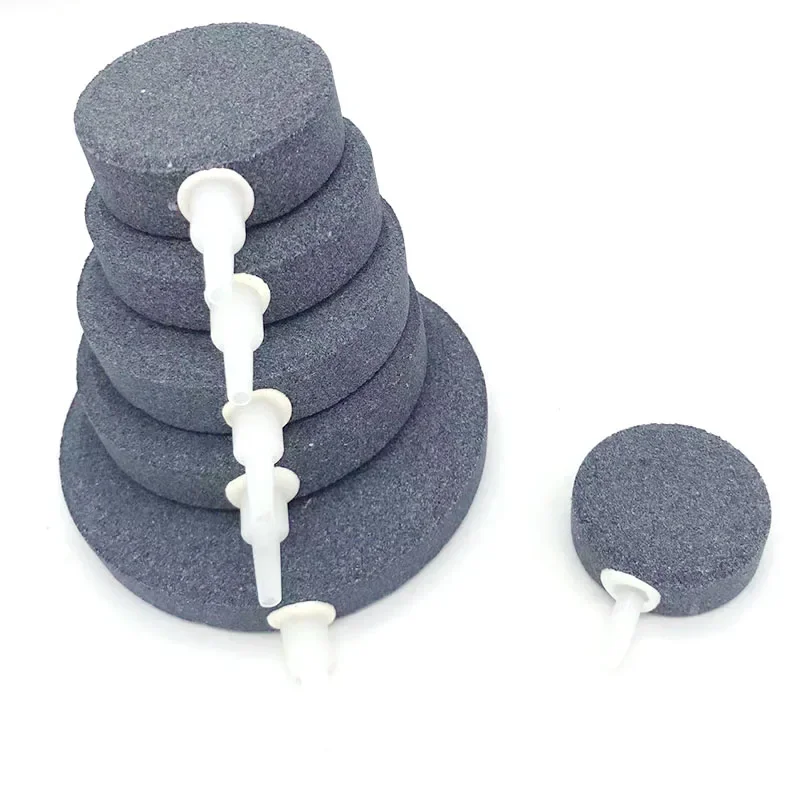 1 Stück 40/50/60/70/80/100mm Belüftungsstein für Aquarium Fischbeckenpumpe Hydroponische Sauerstoffplatte Mini-Luftpumpenzubehör – Detail 5