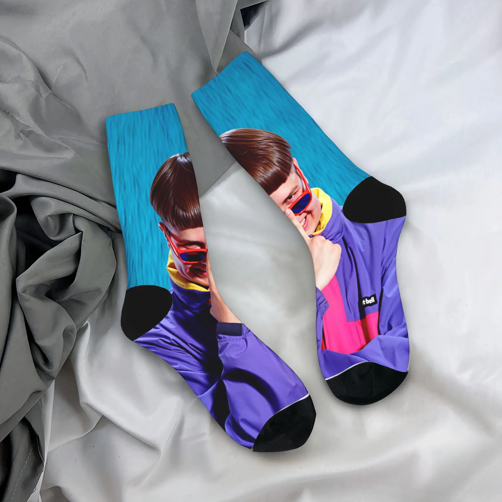 Oliver Tree  Socks  Graphic Stockings Anti Sweat Men Socks High Quality Spring Modern Cycling Socks