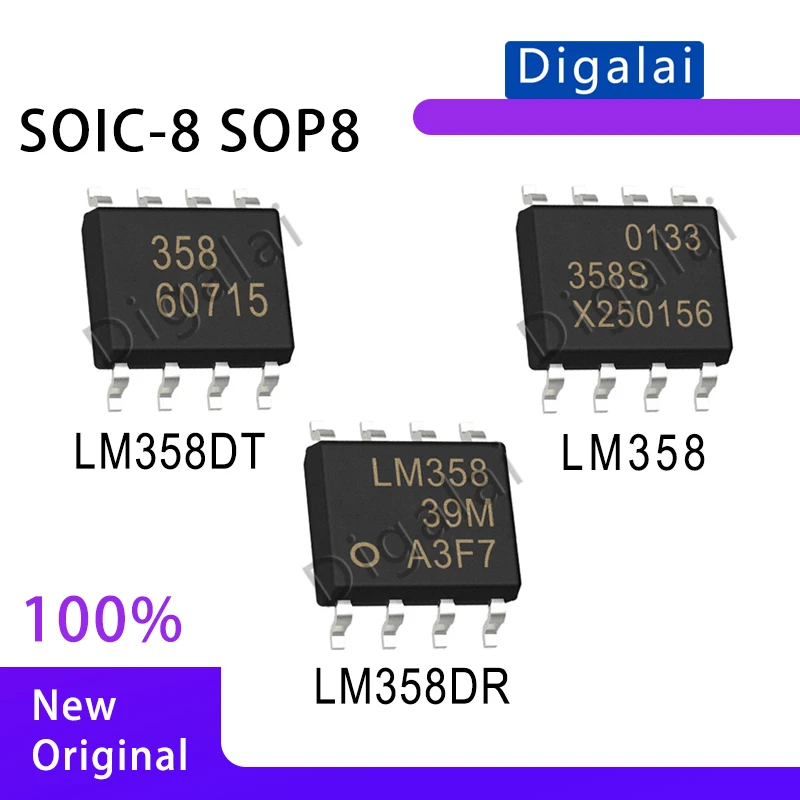 10-50pcs LM358 LM358DT LM358DR Operational Amplifier OP Amps Dual Channel Voltage Amplifier Digalai  ICs