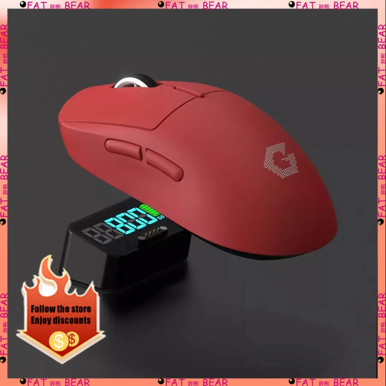 

Miying G500PRO Wireless Bluetooth PC Gaming Mouse Display Charging Base RGB High Performance Mouse