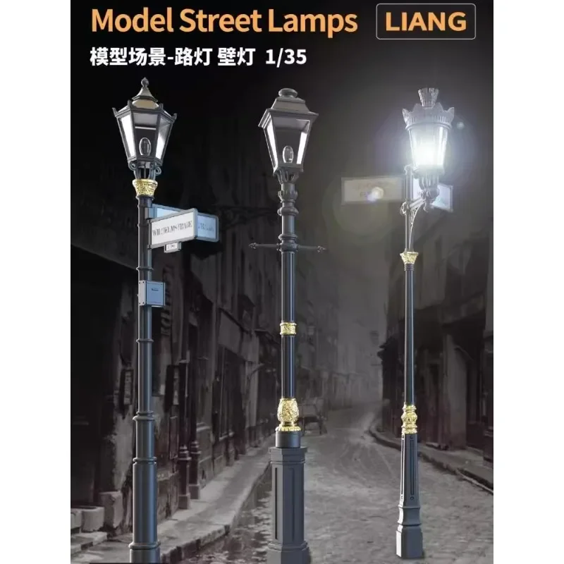 

1/35 LIANG-0603 Model Street Lamps Wall Lights Scale Assembly Model Building Scene 3D Parts for Modeling Hobby DIY Accessories