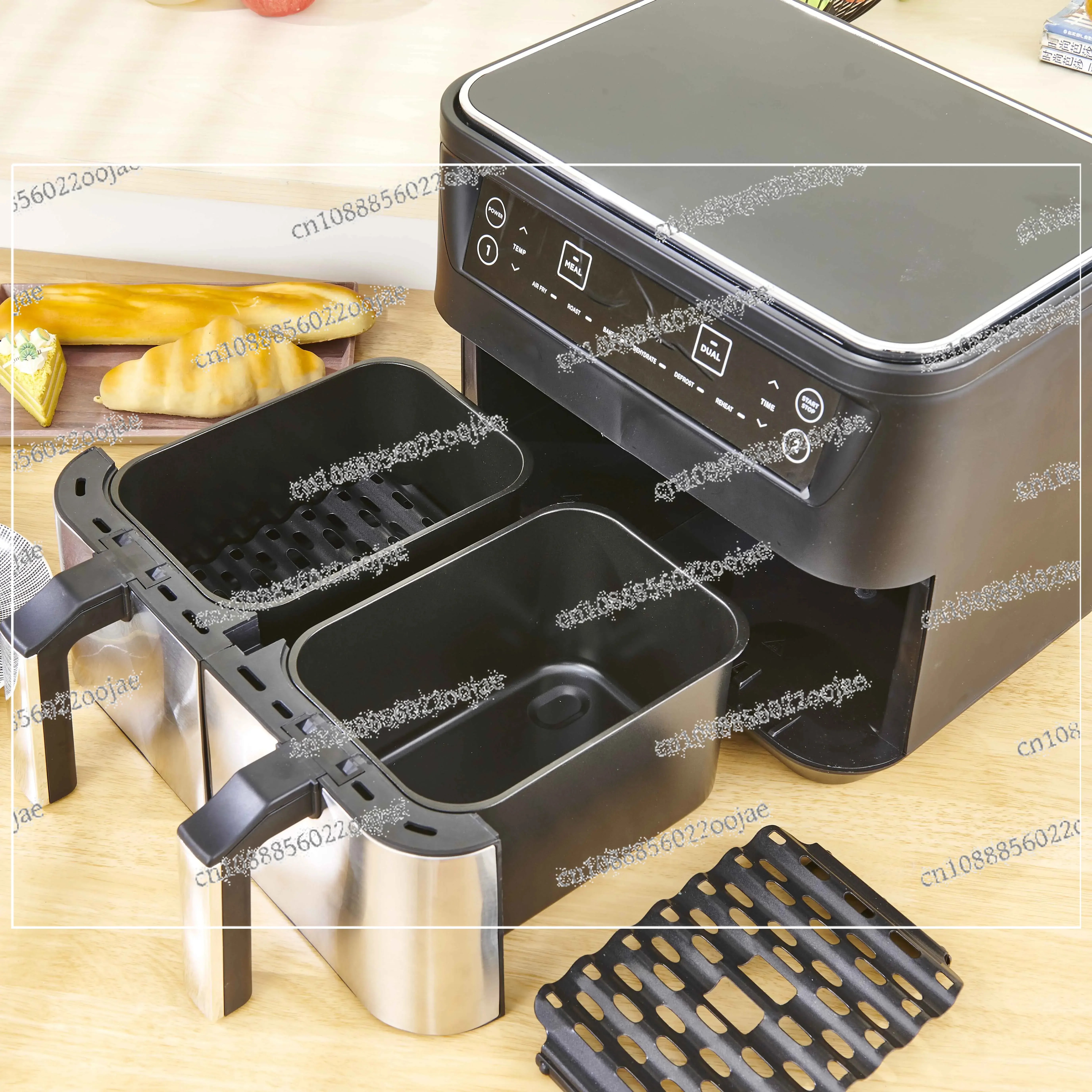 wholesale smart air deep fryers ninja kitchen appliances multifuncional electric 6l 8l dual double digital air fryer without oil