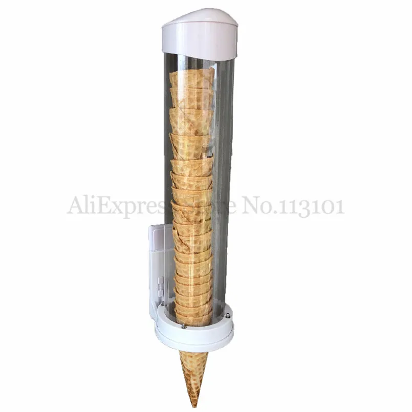 40cm Length Ice Cream Cones Barrel Holder Commercial Ice Cream Machine Fitting Spare Part Cone Stand Barrel With Magnetic Stick