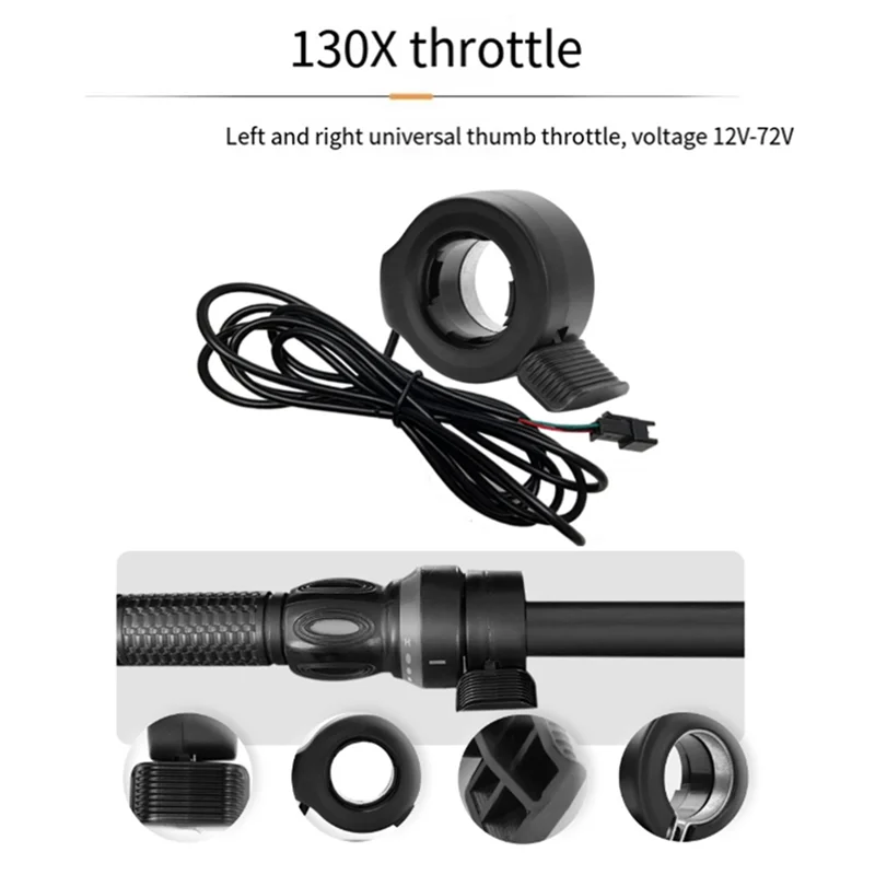 

New-36V 48V 26A Brushless Controller T5S LCD Display Meter+130X Throttle Kit For Electric Scooter E-Bike Repair Kit
