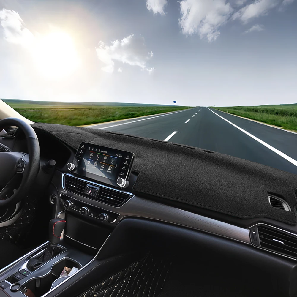 لهوندا أكورد 10th 2018 2019 2020 2021 2022 لوحة سيارة الشمس الظل غطاء حصيرة تجنب ضوء عدم الانزلاق وسادة الملحقات #2