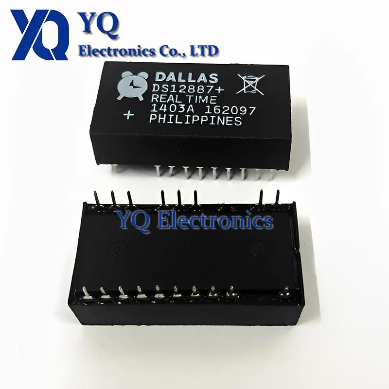 2PCS/lot New OriginaI DALLAS clock chip DS12887+ DS12887 DS12C887+ DS12C887 DIP-18 real-time clock module time IC