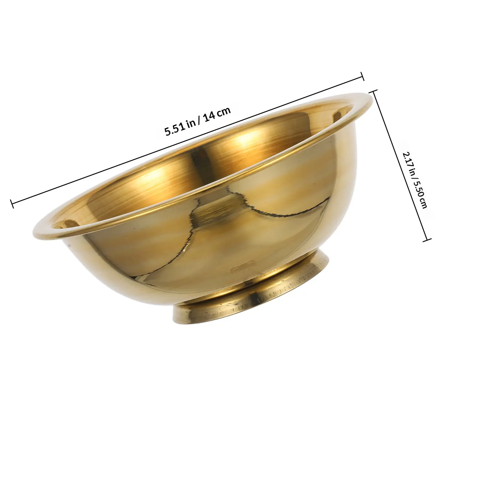 Copper Ritual Water Bowl for Buddhist Offering Meditation Yoga Ceremony Holy Water Incense Tibetan Temple Altar Sacred Space