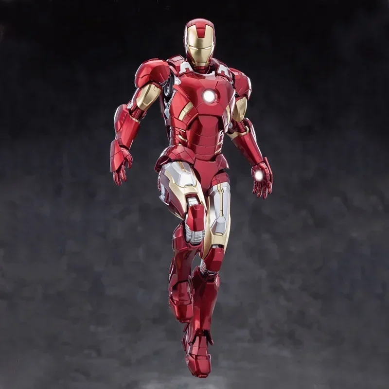 

24cm Yumo Dao Iron Man Assembly Model Avengers Alliance Iron Man Mk7 Handmade Decoration Shining Desktop Decoration Birthday Gif