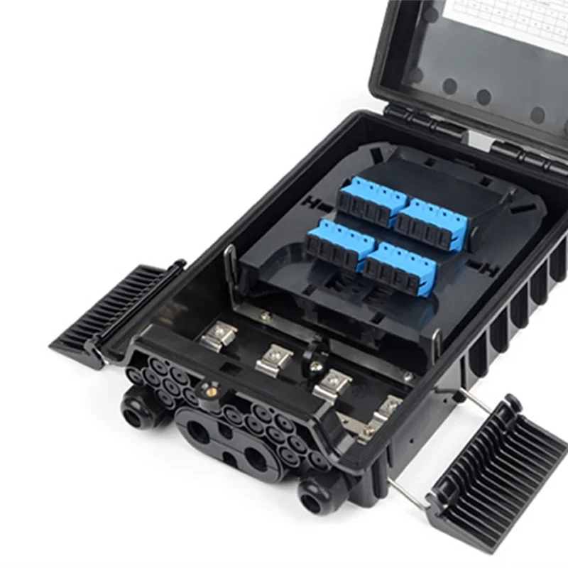 16 Core Fiber Distribution Box Wallhanging Outdoor Waterproof Optical 1X16 Indoor Optical Splitter Connection Box