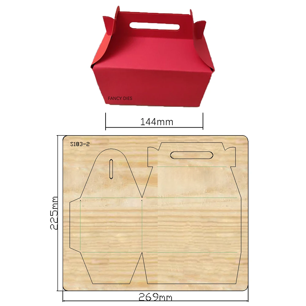 2022 New bag box Cutting Dies Wooden Knife Die Compatible With Most Manual Die Cut Cutters