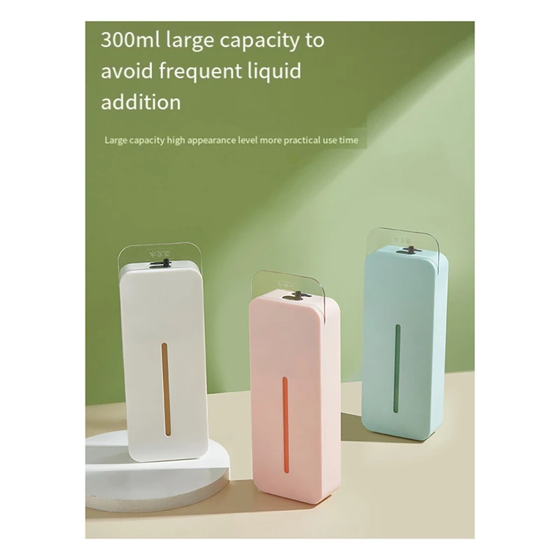 300ML Rechargeable Smart Lnduction Mobile Phone Washing Soap Dispenser Home Wall-Mounted Soap Dispenser-Sky Blue Easy To Use