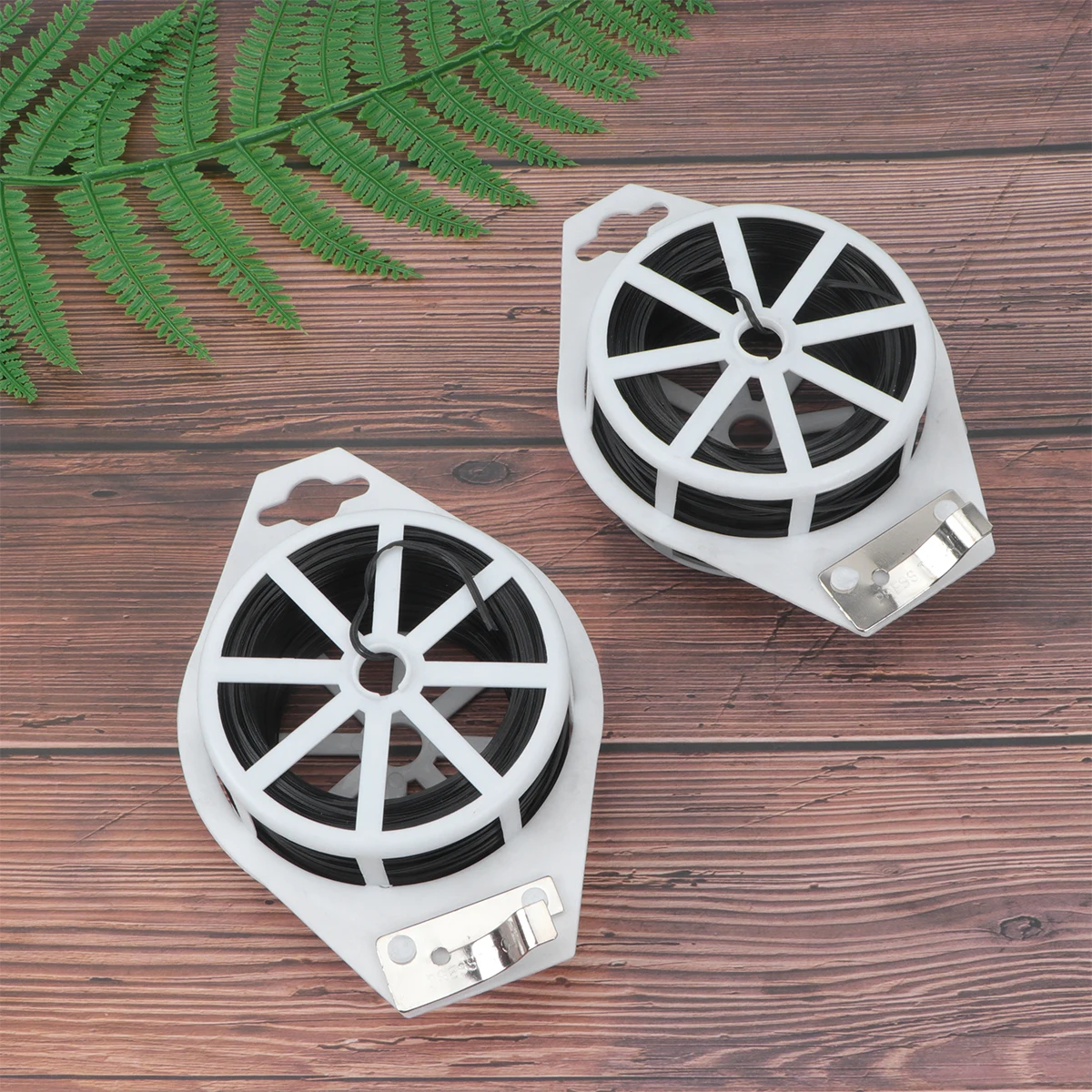 

2Pcs Garden Plant Tie Heavy Duty Soft Twine Wire Cable Bonsai Growing Roller Tape Reusable Flexible Plastic Coated for Plants