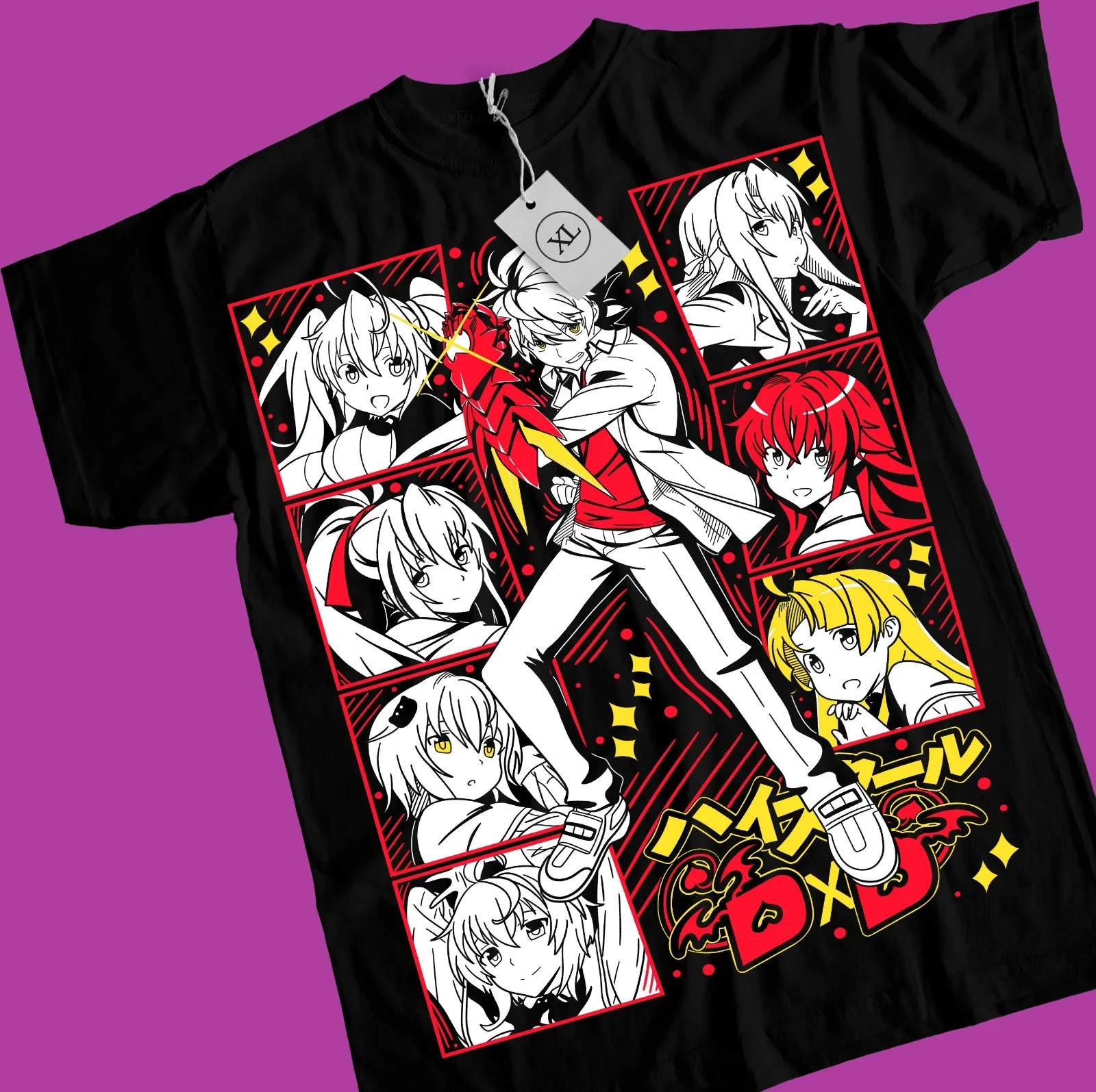 High School DxD Rias Gremory Akeno Himejima T-shirt ,Issei ,Girl,Shirt All Size