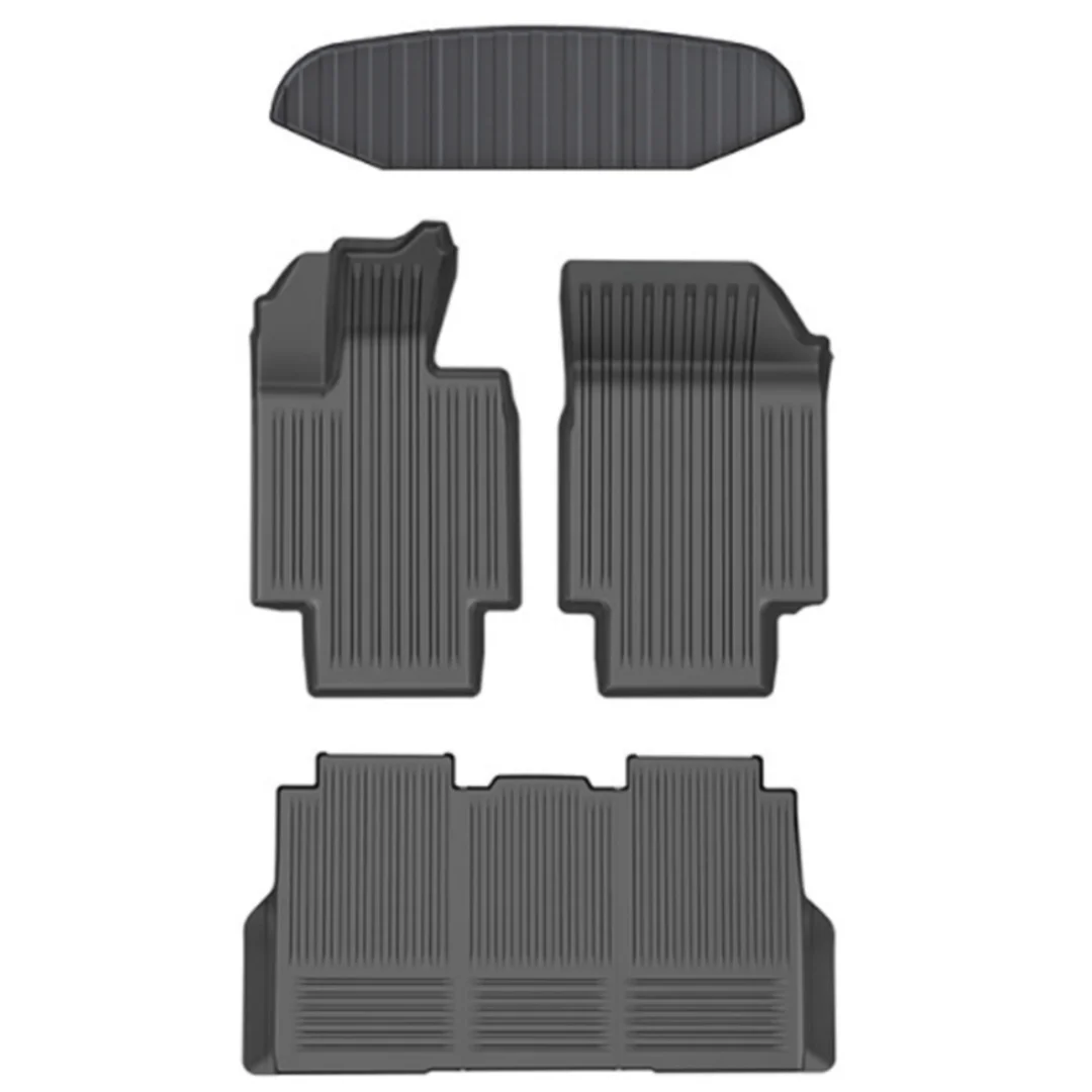 

Lantsun Automotive Carpet Floor Mats For Tesla Cybertruck 1001 Front Rear Custom Fit Anti Dirt Easy Clean Car Interior Mats